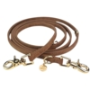 Flot brun hundesnor i lækkert læderlook fra Ollipet