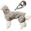 Smart regndragt med matchende dressurline fra Ollipet. Perfekt til de regnfulde gåture med din hund.