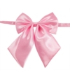 Pyntesløjfe i satin til halsen | Lyserød