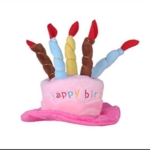 Fødselsdagshat til hunde | med lys