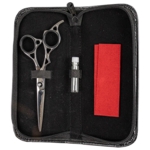 Ollipet Exclusive Saksesæt 6,5" | Groomingsaks i læder etui
