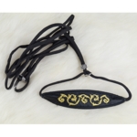 Klassisk Udstillingsline m. broderi | Sort