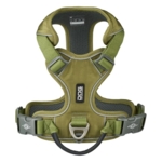 Hundesele i hunting green lavet i sildstærkt nylon.