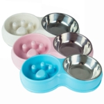 Bambus slowfeeder skålsæt | OUTLET