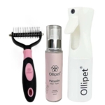 Pakketilbud | Ollipet Pelsolie, Fimi Spray og Ollipet Strigle med ståltænder sæt