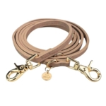 Ollipet læder look line til din hund i flot lys rosa farve