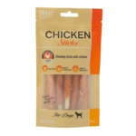 Hundesnacks med god tyggetid og kyllingesmag