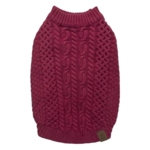 Flot vaskbar hundesweater ses her i farven Sweet Cherry