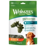 Whimzees kornfri tyggeben/godbidder er et sundt alternativ til hunde der er fodersensitive Str L